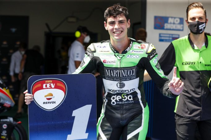 Fermín Aldeguer, campeón de Europa de Moto2