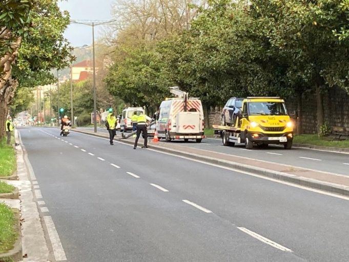 Herido un motorista en San Sebastián en un accidente en el que un conductor se ha dado a la fuga