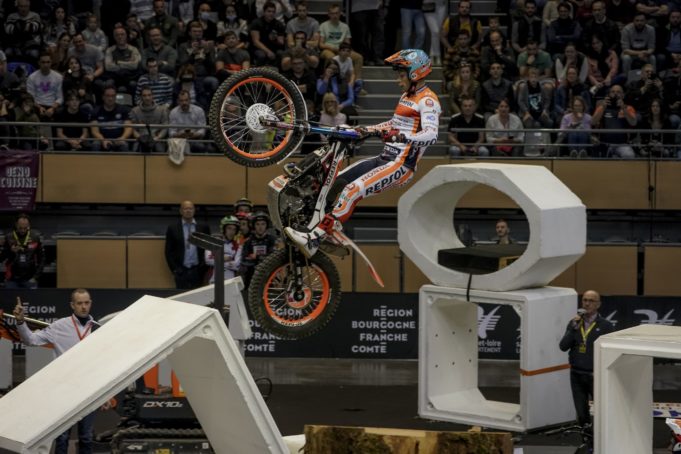 Gabriel Marcelli (Repsol Honda) compitió en Madrid y en Barcelona con una fractura en el pie derecho