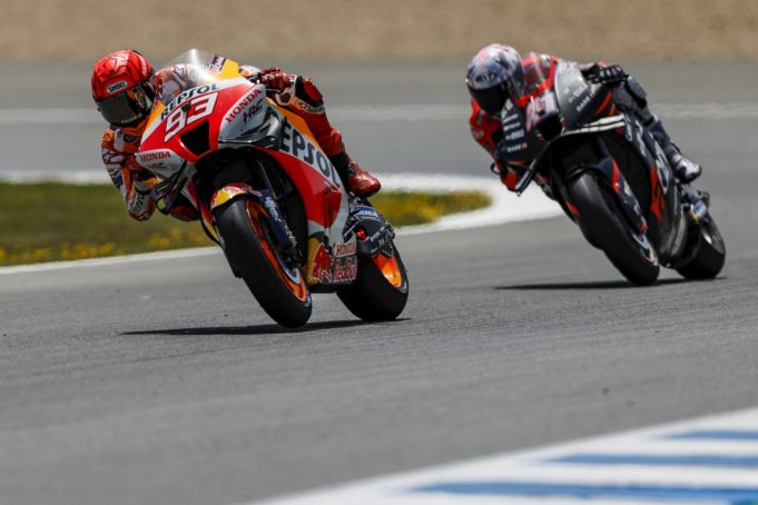 Marc Márquez: “La afición de Jerez me ha levantado para terminar cuarto”