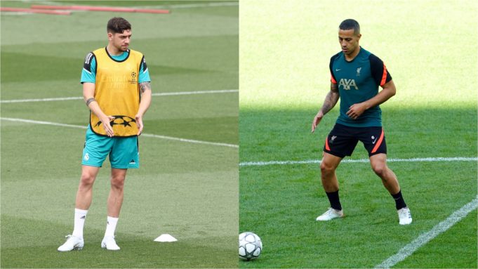 Valverde y Thiago, titulares en el Real Madrid y el Liverpool