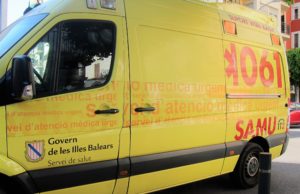 Cuatro heridos, dos de ellos graves, tras un choque entre dos coches en la carretera de Andratx