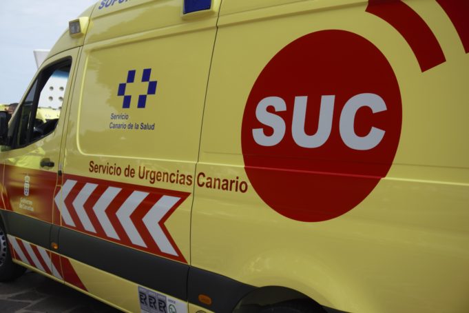 Un motorista resulta herido tras sufrir una caída en Tenerife