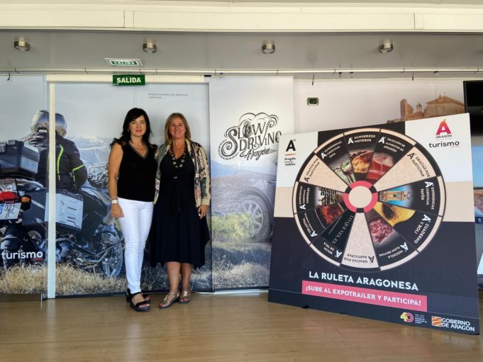 El expotrailer promocional de patrimonio alimentario y turístico de Aragón estará este fin de semana en Motorland