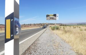 Instalada una barrera virtual en cuatro kilómetros de la A-312 en Vilches para evitar atropellos de linces