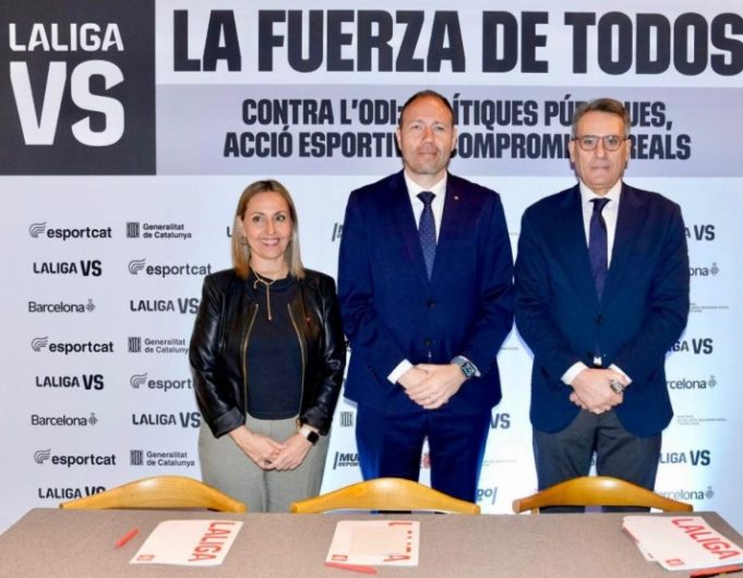 Laliga amplía su estrategia contra el odio con apoyo del Gobierno de Cataluña